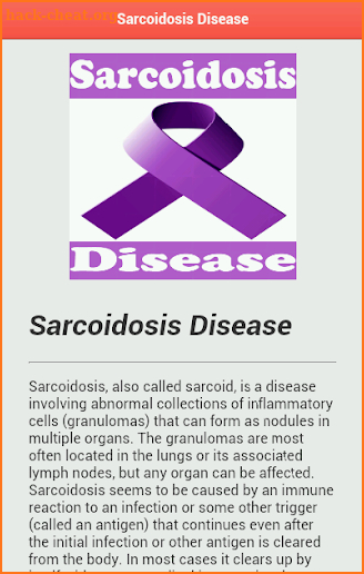 Sarcoidosis Disease screenshot