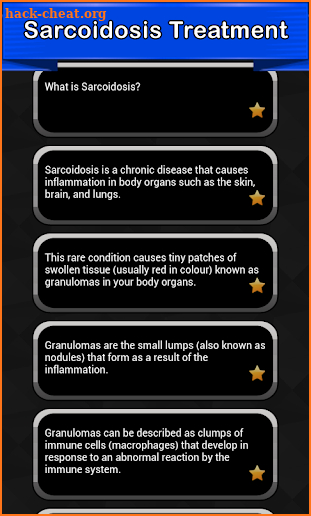 Sarcoidosis Symptoms screenshot