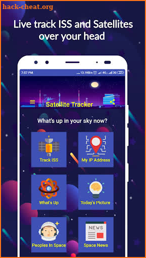 Satellite & ISS Tracker screenshot