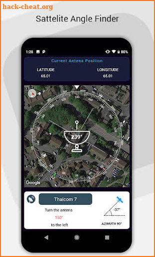 Satellite Finder : TV Antenna Angle Finder screenshot