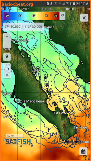 SatFish Offshore Fishing App screenshot