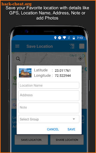 Save Location GPS screenshot