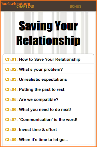 Saving Your Relationship screenshot