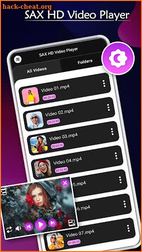 SAX HD Video Player - All Format HD Video Player screenshot