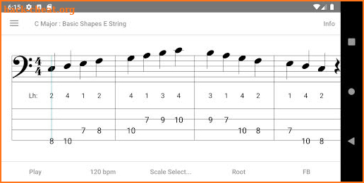 Scales for Bass Guitar screenshot