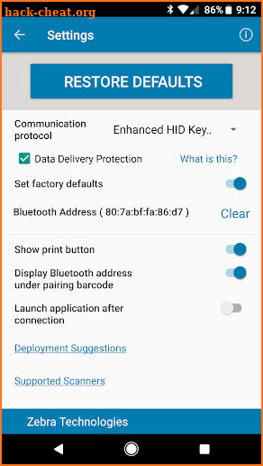 Scan-To-Connect (STC) Utility screenshot