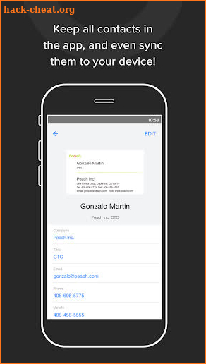 ScanContacts for HubSpot – Business card scanner screenshot