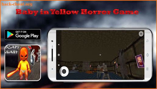 Scary Baby in yellow house horror 3d screenshot