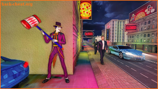 Scary Clown Attack Night City screenshot