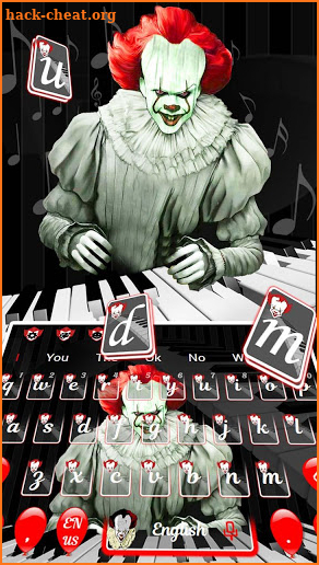 Scary Clown Piano keyboard theme screenshot