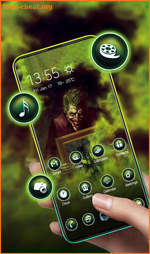 Scary evil gloomy joker theme screenshot