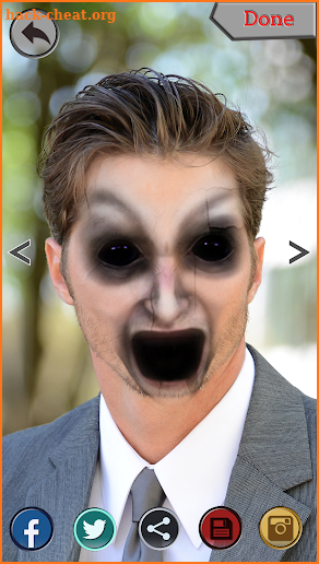 Scary Face Photo Editor - Horror Effect Camera screenshot