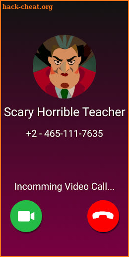 Scary Horrible Teacher Video Call - Chat Prank screenshot