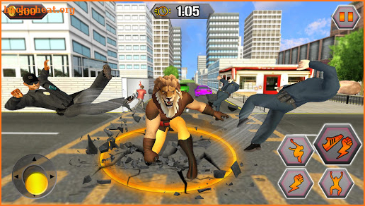 Scary Lion Crime City Attack screenshot