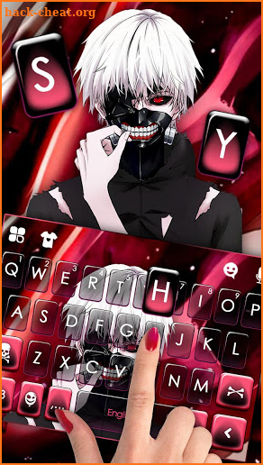 Scary Mask Keyboard Theme screenshot