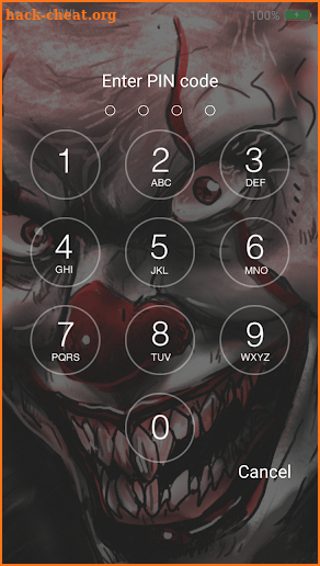 Scary Pennywise Lock Screen screenshot