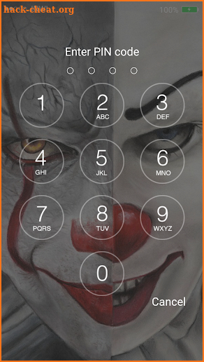 Scary Pennywise Lock Screen screenshot