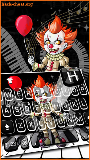 Scary Piano Clown Keyboard Theme screenshot