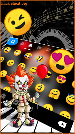 Scary Piano Clown Keyboard Theme screenshot