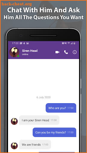 Scary Siren Head Fake Chat And Video Call screenshot