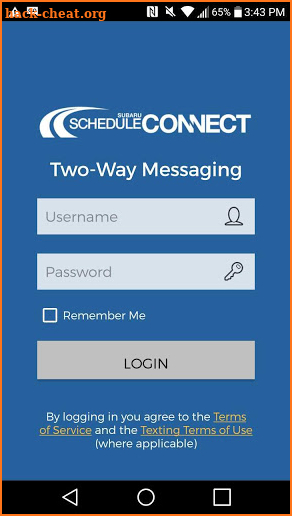 Schedule Connect Messaging screenshot