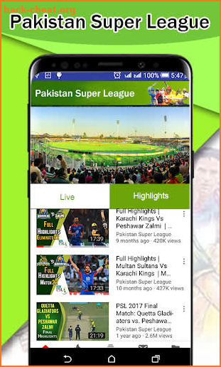 Schedule PSL 2019 - Super League Live Cricket screenshot