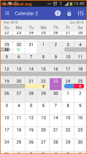 Schengen calculator screenshot