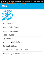 SCHMETZ Household Needles screenshot