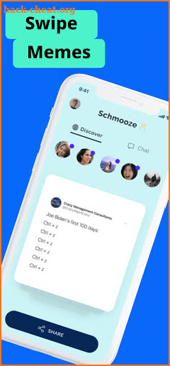 Schmooze : From Memes to Dates screenshot