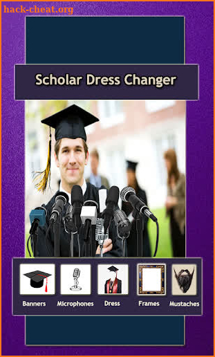 scholar dress photo editor screenshot