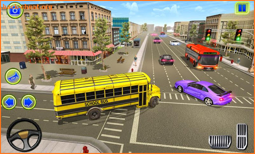 School Bus Driving Games : City Coach Bus Driver screenshot