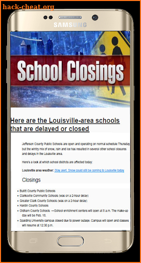 School Closings screenshot