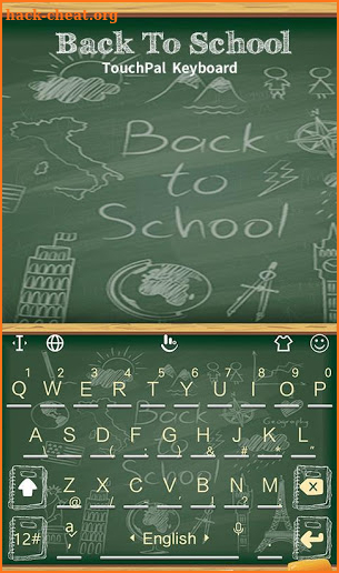 School Life Style Keyboard Theme screenshot