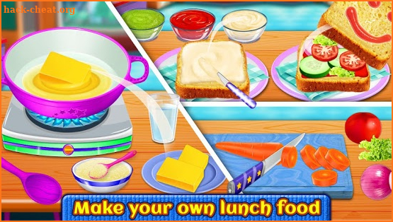 School Lunch Maker - Burger, Sandwich, Fries,Juice screenshot