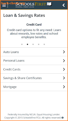 SchoolsFirst FCU Mobile screenshot