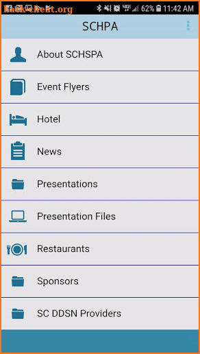 SCHSPA Conference App screenshot