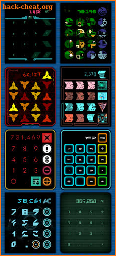 Sci-Fi Calculator Widget screenshot