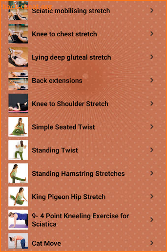 Sciatic Nerve Pain Exercises screenshot