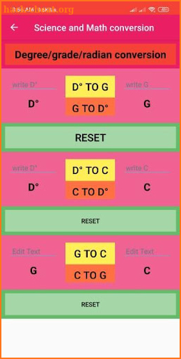 Science and math conversion-Convert easily screenshot