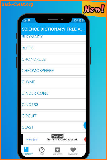 Science Dictionary Free App screenshot