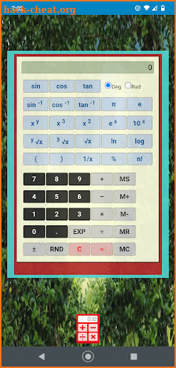 SCIENTIFIC CALCULATOR II screenshot