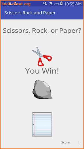 Scissors, Rock, and Paper screenshot