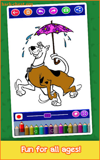 Scoby Coloring doog game Book screenshot