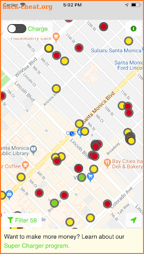 Scooter Map - Charge Bird, Lime and Skip Scooters screenshot