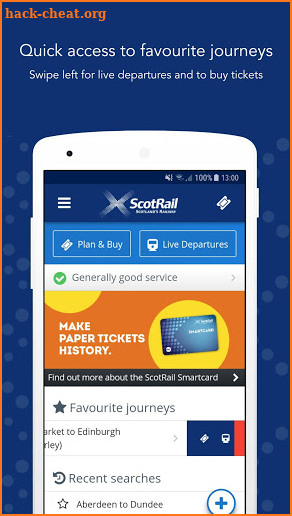 ScotRail Train Times & Tickets screenshot