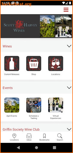 Scott Harvey Wines screenshot