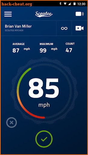 SCOUTEE Radar Gun screenshot