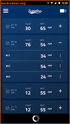 SCOUTEE Radar Gun screenshot