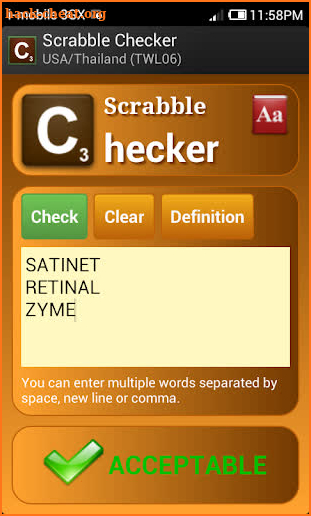 Scrabble Checker screenshot