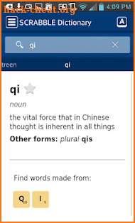 SCRABBLE Dictionary screenshot